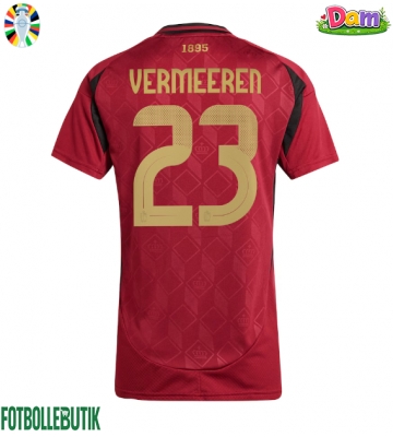 Belgien Arthur Vermeeren #23 Hemmatröja Kvinnor EM 2024 Kortärmad